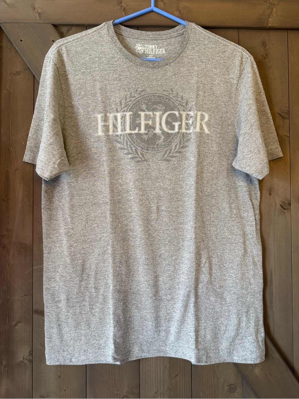 Tommy Hilfiger Gray Logo Crewneck Short Sleeve Tee